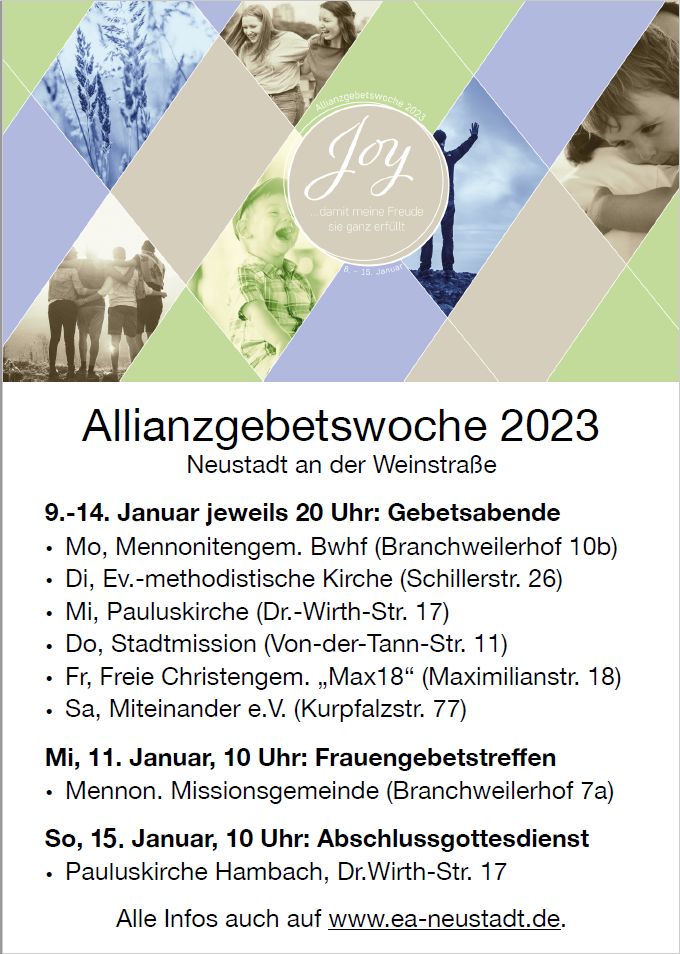 Allianzgebetswoche 2023