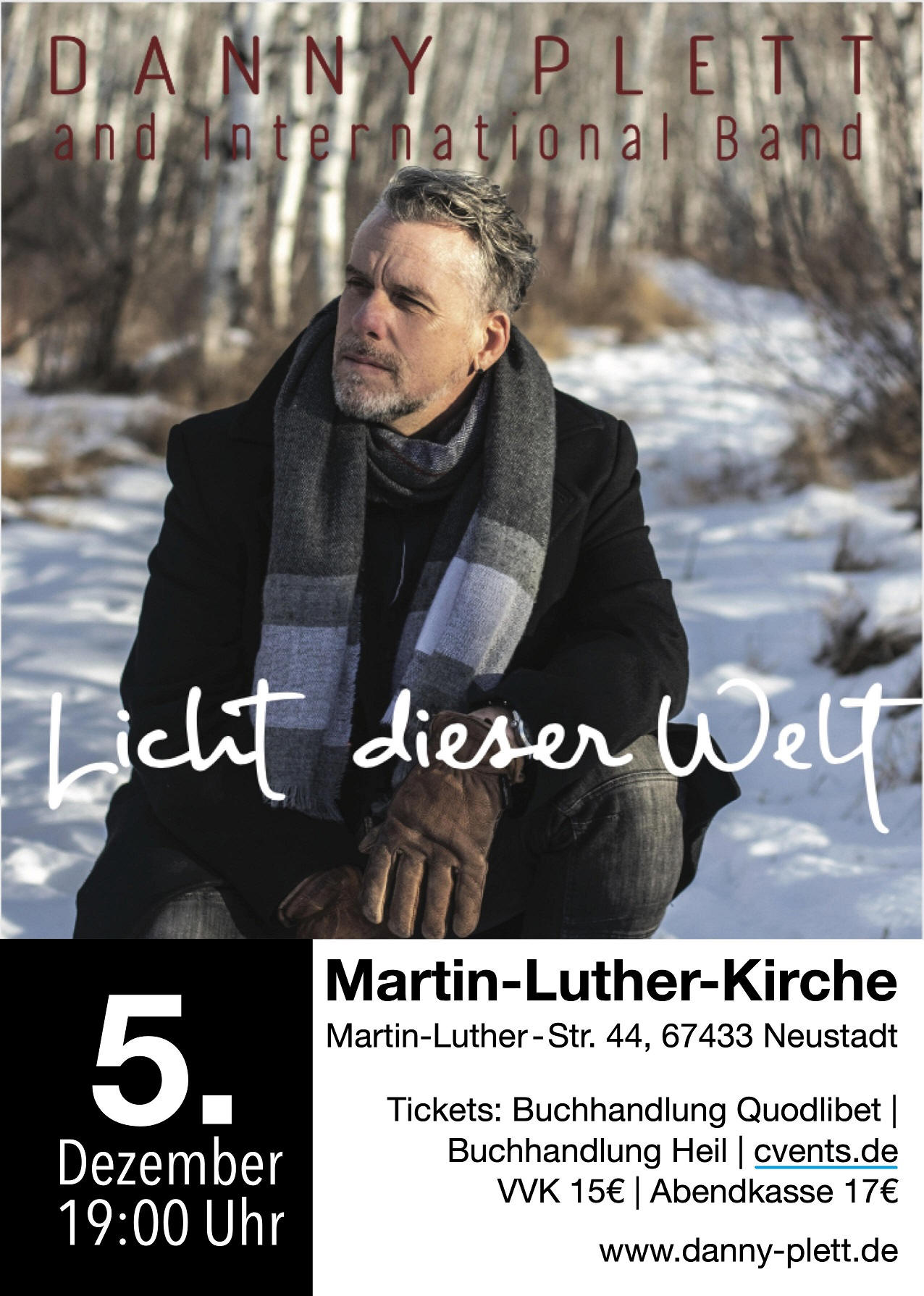 Danny Plett Konzert am  5.12.2019 in der Martin-Luther-Kirche